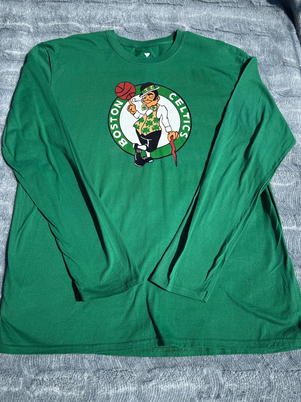 Fanatics Green Boston Celtics Long-Sleeve Logo Tee
